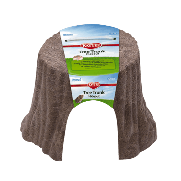 Kaytee Natural Tree Trunk Hideout for Small Pets - Hamster, Guinea Pig & Mouse Hideaway - Perfect for Cage Enrichment & Playtime