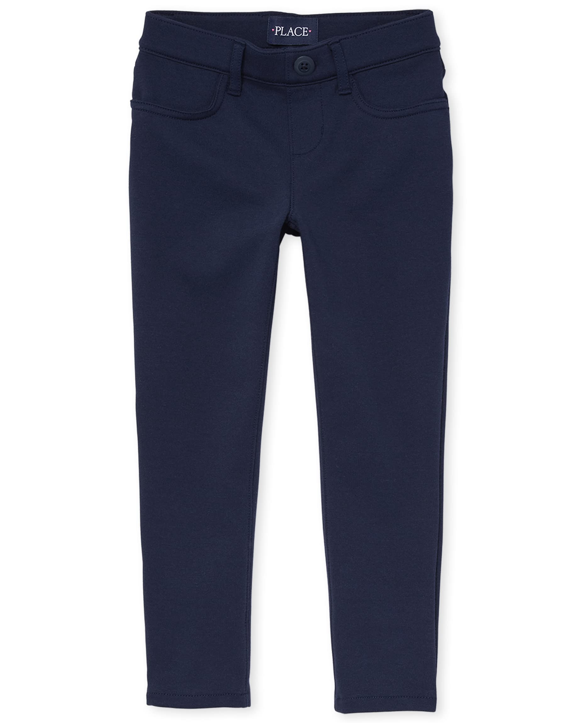 Girls' Ponte Knit Jeggings - Comfy & Stylish for Play & School