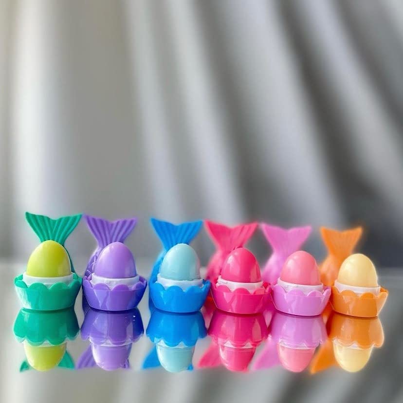 Fish Shaped Lip Balm Set - 2 Pack Assorted Flavors for Moisturizing & Hydrating Dry Lips - Perfect for School, Travel, and Daily Lip Care