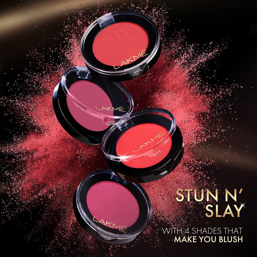 Lakme Face It Blush in Peppy Peach B4 - 4gm Cream Blush for Cheeks | Natural Flush, Long-Lasting Wear | Perfect for Daily Makeup & Special Occasions