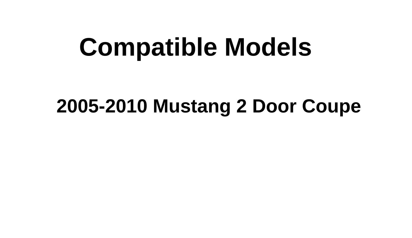 Heated Rear Window Glass Replacement for Ford Mustang 2005-2010 2-Door Coupe - Defroster Back Glass - Perfect for Winter Driving & Defrosting