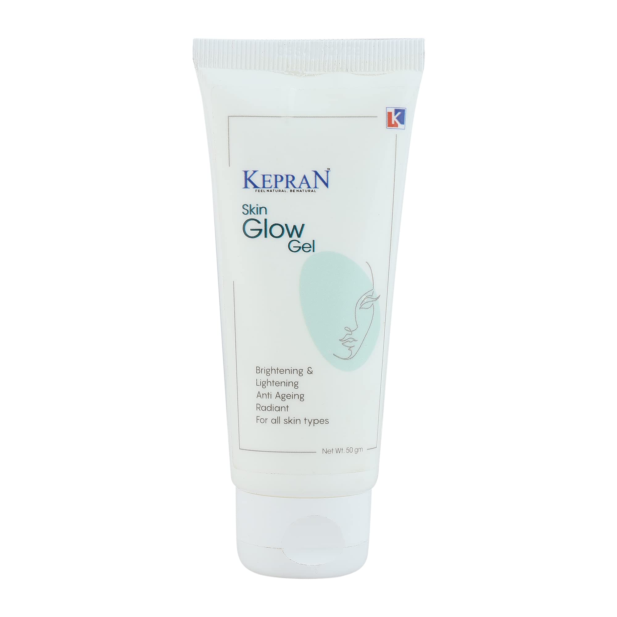 Kepran Skin Glow Gel - Daily Face Moisturizer for Oily & Acne-Prone Skin | Brightening & Whitening Gel (50g) | Perfect for Morning/Night Skincare Routine & Makeup Prep