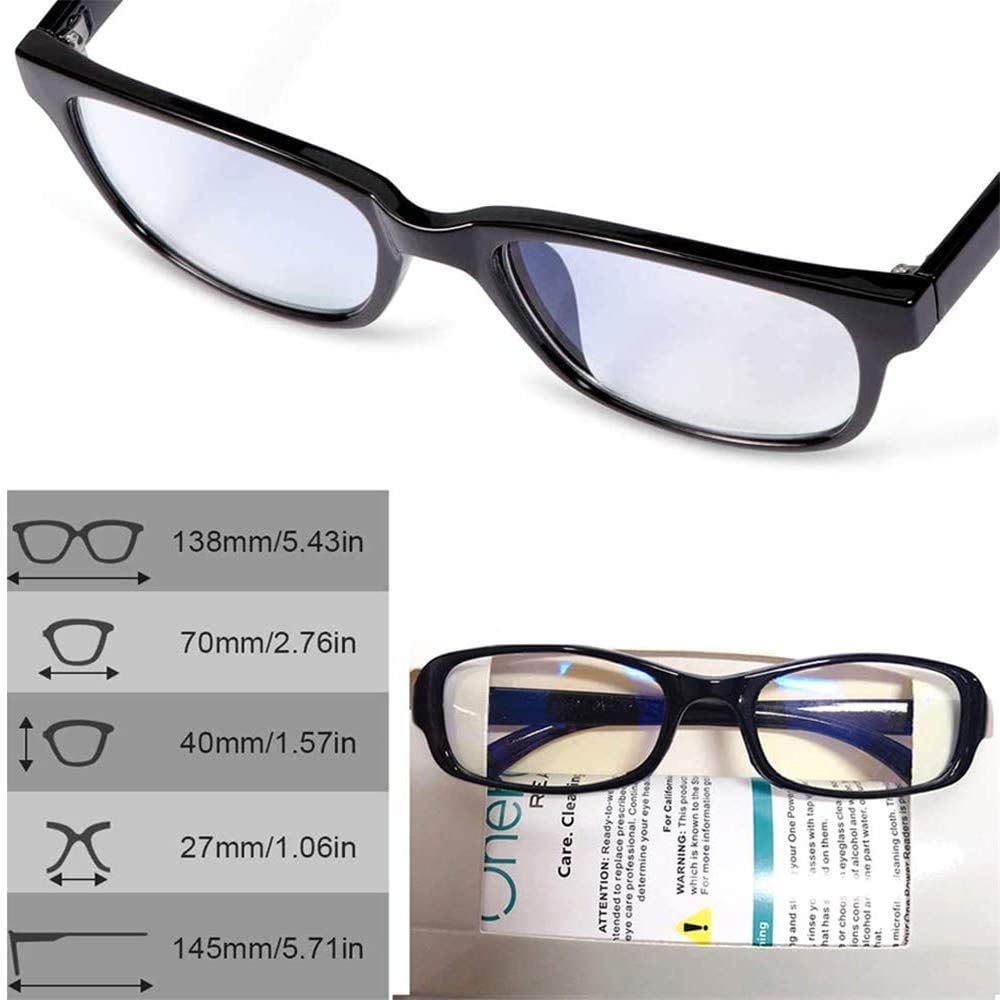 One Power Readers Auto Focus Reading Glasses - Progressive Multifocal Computer Eyewear for Men & Women | HD Adjustable Optical Glasses for Reading, Computer Work & Office Use