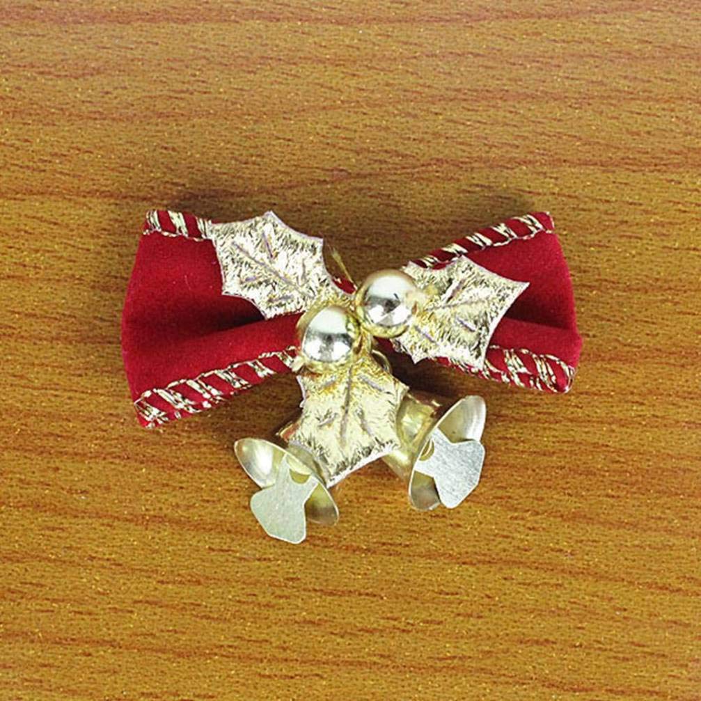 Rustic Craft Bows 24pcs - Tree Ornaments & Wedding Decor for Christmas Wreaths