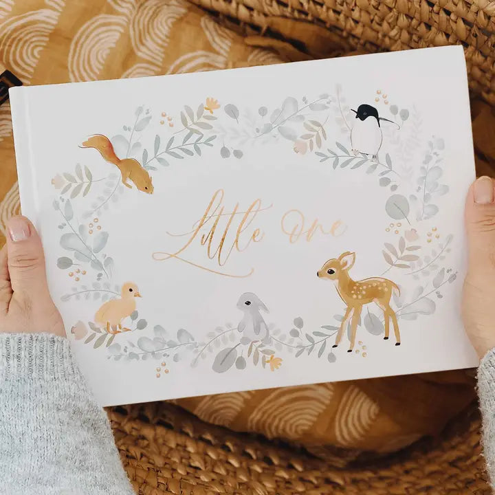 Animals Baby Journal - Adorable Keepsake Memory Book for Newborns & Parents | Perfect Baby Shower Gift & First Year Milestone Tracker