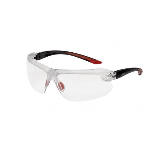 Bolle IRI S Clear Safety Glasses - Smoke, ESP & Contrast Lenses for Indoor/Outdoor Use - Perfect for Construction, Lab Work & DIY Projects