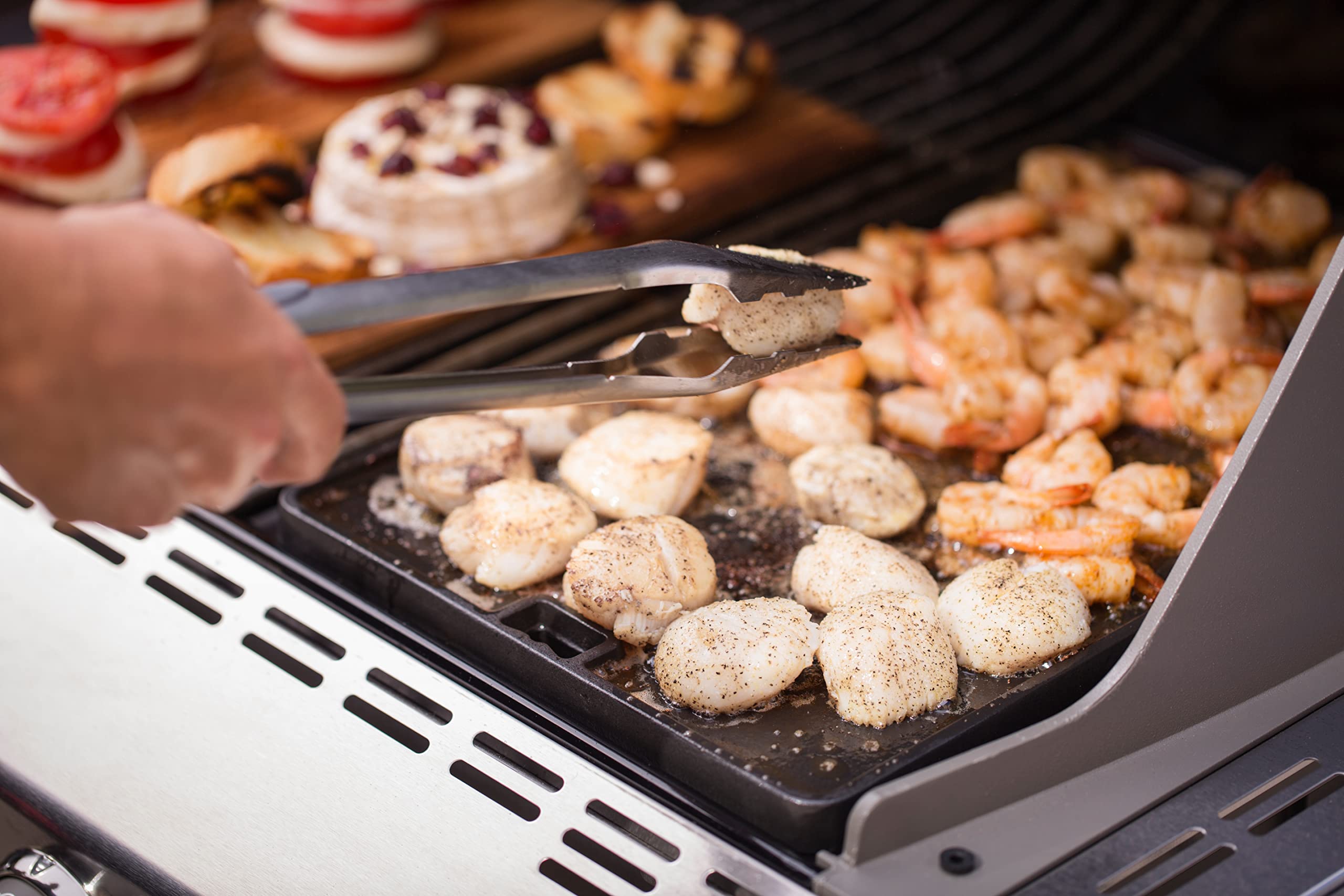 Weber Cast Iron Griddle for Summit Grills - Premium Grill Accessory for Outdoor BBQ, Camping & Backyard Cooking