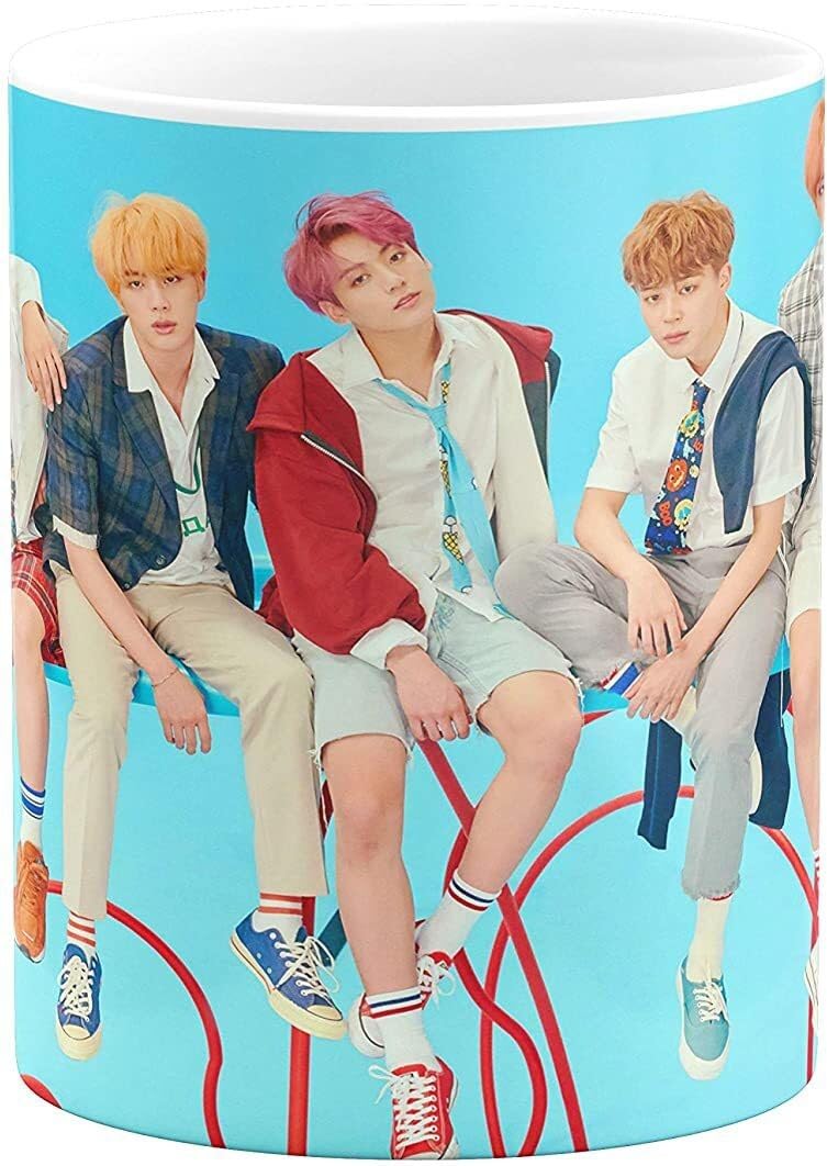 BTS Printed Ceramic Mug for Tea, Coffee & Milk - Perfect for K-Pop Fans, Gifts & Home Use