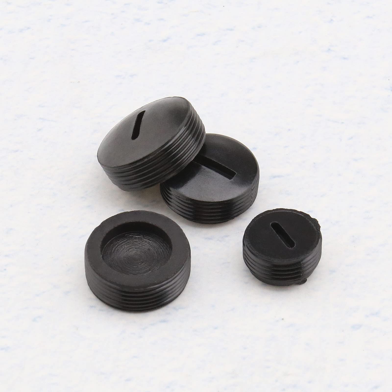 50pcs Black Carbon Brush Replacement Set with Slotted Connector (10mm-20mm Multi Diameter) for Hammer Grinder & Power Tools - Perfect for DIY Repairs & Professional Maintenance