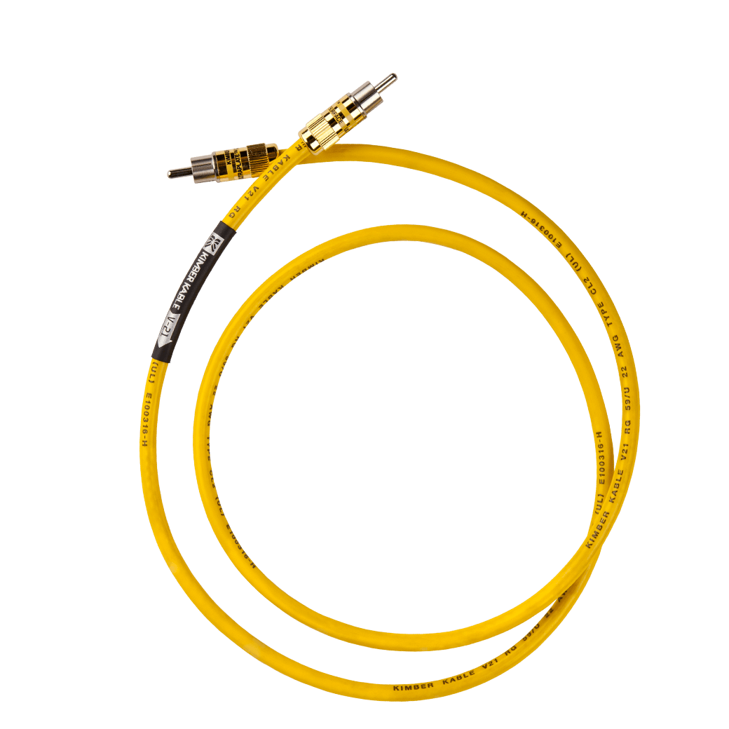 Kimber Kable V 21 Base Series Digital Interconnect Cable - High Performance Audio Cable for Home Theater & Hi-Fi Systems - Perfect for Connecting CD Players, DACs & Digital Audio Components