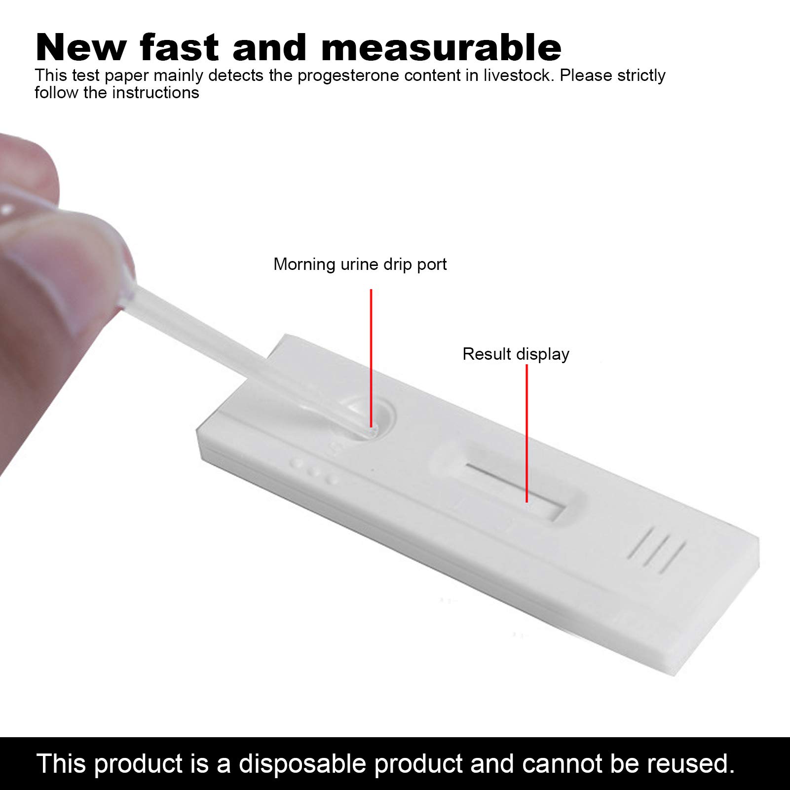 Cow Pregnancy Test Strips - 10Pcs Early Detection Kit for Cattle Pregnancy Diagnosis | Veterinary Supplies for Livestock Breeding | Farm & Ranch Use