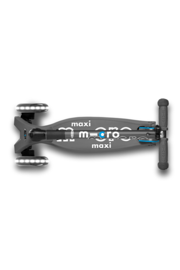 Foldable LED Scooter for Kids - Micro Kickboard Maxi Deluxe | 3-Wheel Kick Scooter with Adjustable Handlebar & Light-Up Wheels | Perfect for Commuting, School & Outdoor Play