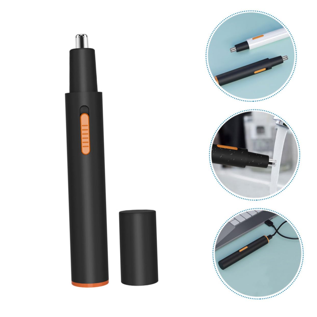 Painless Electric Nose Hair Trimmer for Men & Women - Rechargeable Portable Nose Shaver with Comfortable Design for Home & Travel Use | Perfect Grooming Kit for Personal Care and On-the-Go Hygiene
