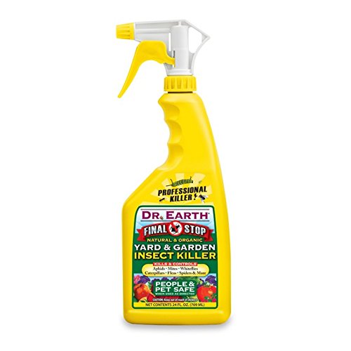 Dr. Earth 24 Oz Final Stop Yard and Garden Insect Killer - Ready to Use (RTU) - Pack of 12 - Organic Pest Control for Lawns, Flowers & Vegetables - Protects Against Aphids, Beetles & More