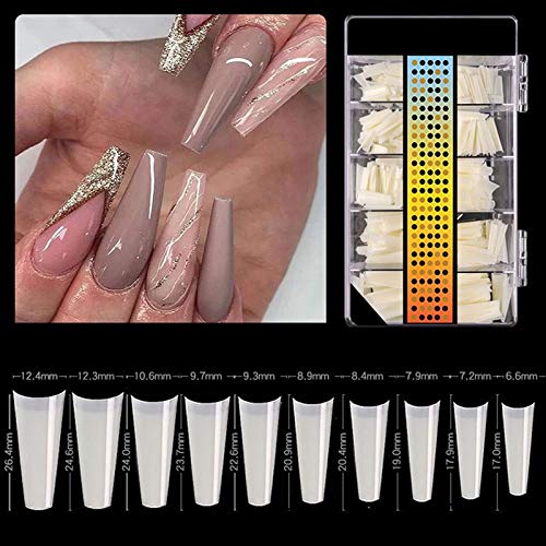 500PCS Nail Extension Molds Kit - DIY False Nail Tips for Gel Nail Art, Artificial Nail Forms & Nail Tip Molds | Perfect for Salon, Home Manicure & Nail Extension Practice