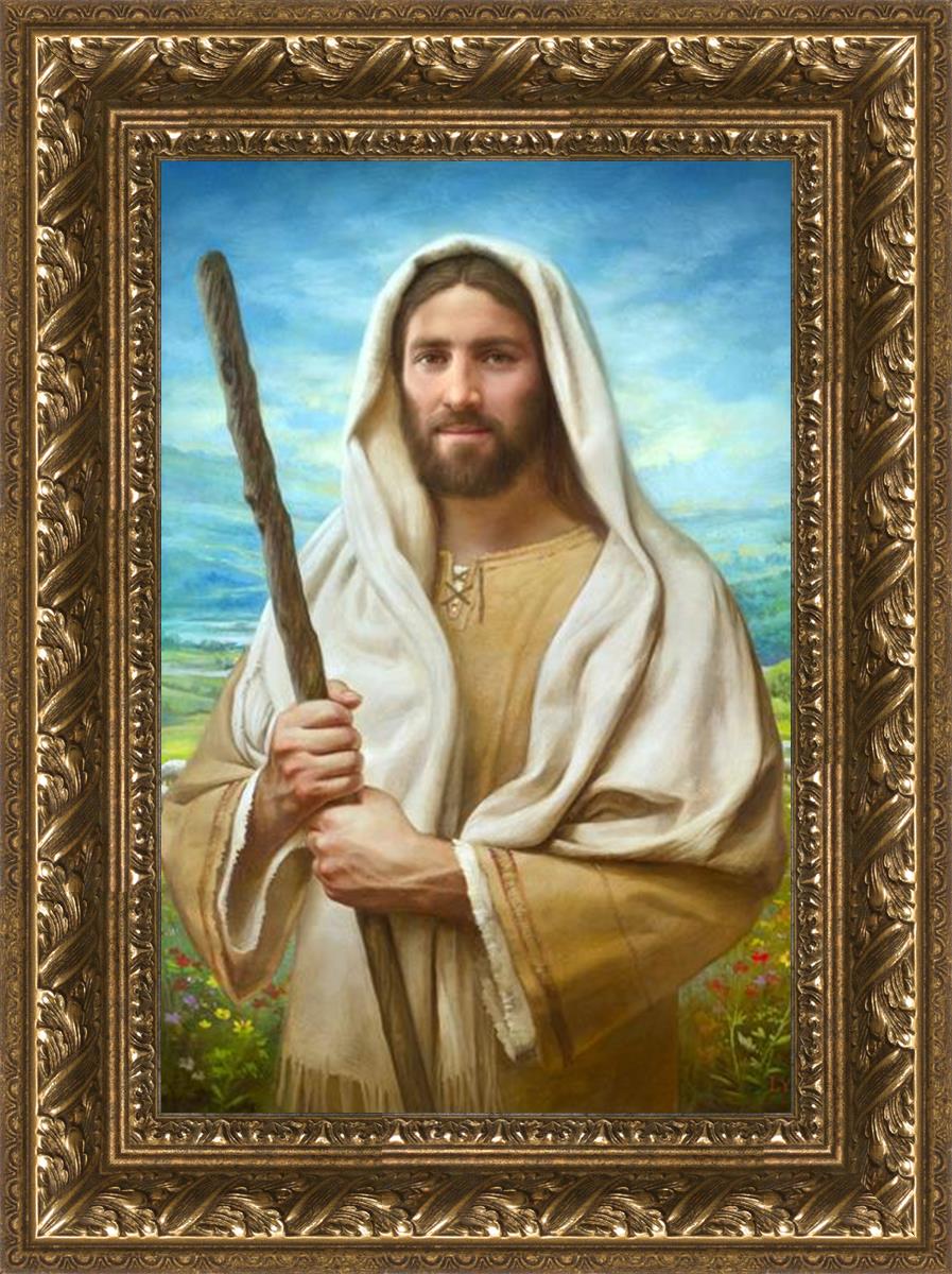 Feed My Sheep by Howard Lyon - Inspirational Christian Art Print for Home, Office & Church Decor - Perfect for Gifts & Spiritual Encouragement