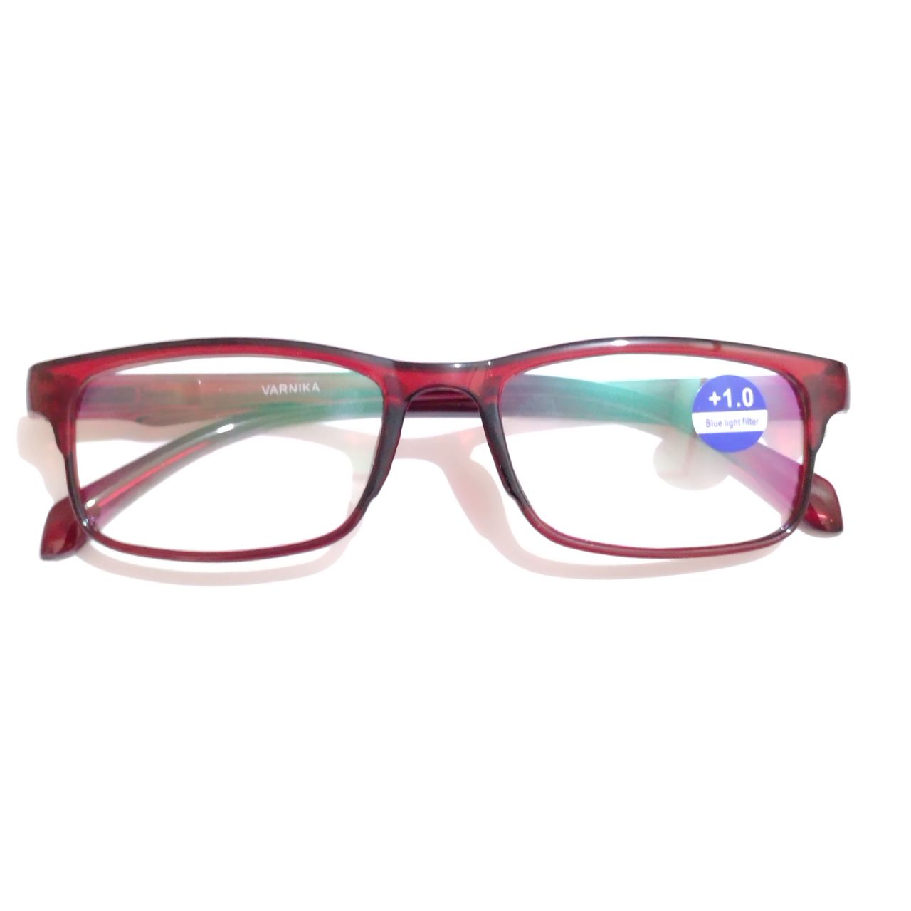 Stylish Red Full Frame Blue Light Blocking Reading Glasses for Women & Men - Anti Eye Strain, Computer & Gaming Glasses for Work, Study & Screen Time