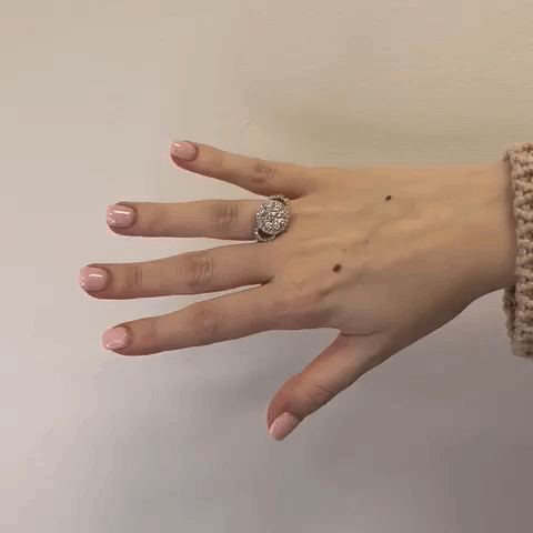 1.23ct Diamond Cluster Illusion Engagement Ring in 18K Gold - Ready to Ship | Perfect for Proposals, Anniversaries & Special Occasions