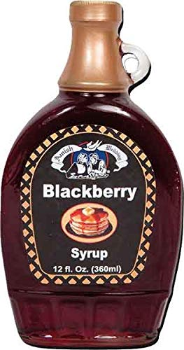 Amish Wedding Foods Blackberry Flavored Pancake & Waffle Syrup - 2 Pack (12 fl oz Each) | Perfect for Breakfast, Brunch & Dessert Toppings