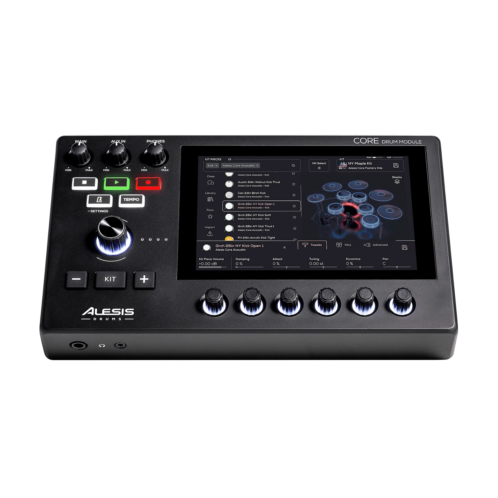 Alesis Strata Core 8-Piece Electronic Drum Kit with Mesh Pads & USB MIDI – Perfect for Home Studio, Practice, and Live Performances