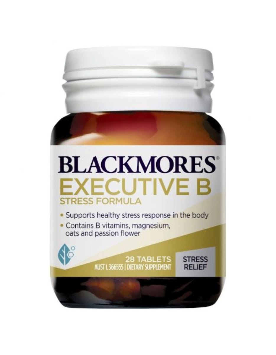Blackmores Executive B Stress Formula Supplement - Supports Energy, Focus & Stress Relief for Busy Professionals - Ideal for Work, Study & Daily Stress Management