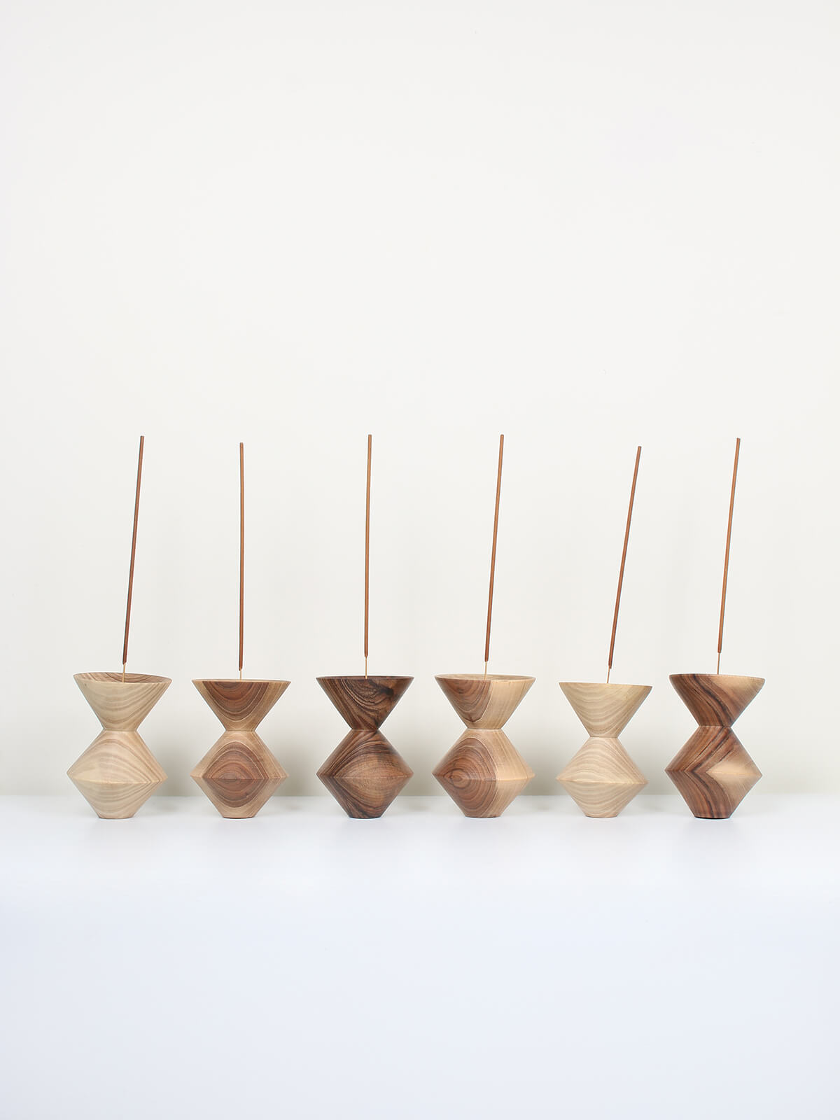 Handmade Walnut Wood Incense Holder - Modern Cubist Design for Aromatherapy & Meditation | Home Decor & Yoga Studio Essential