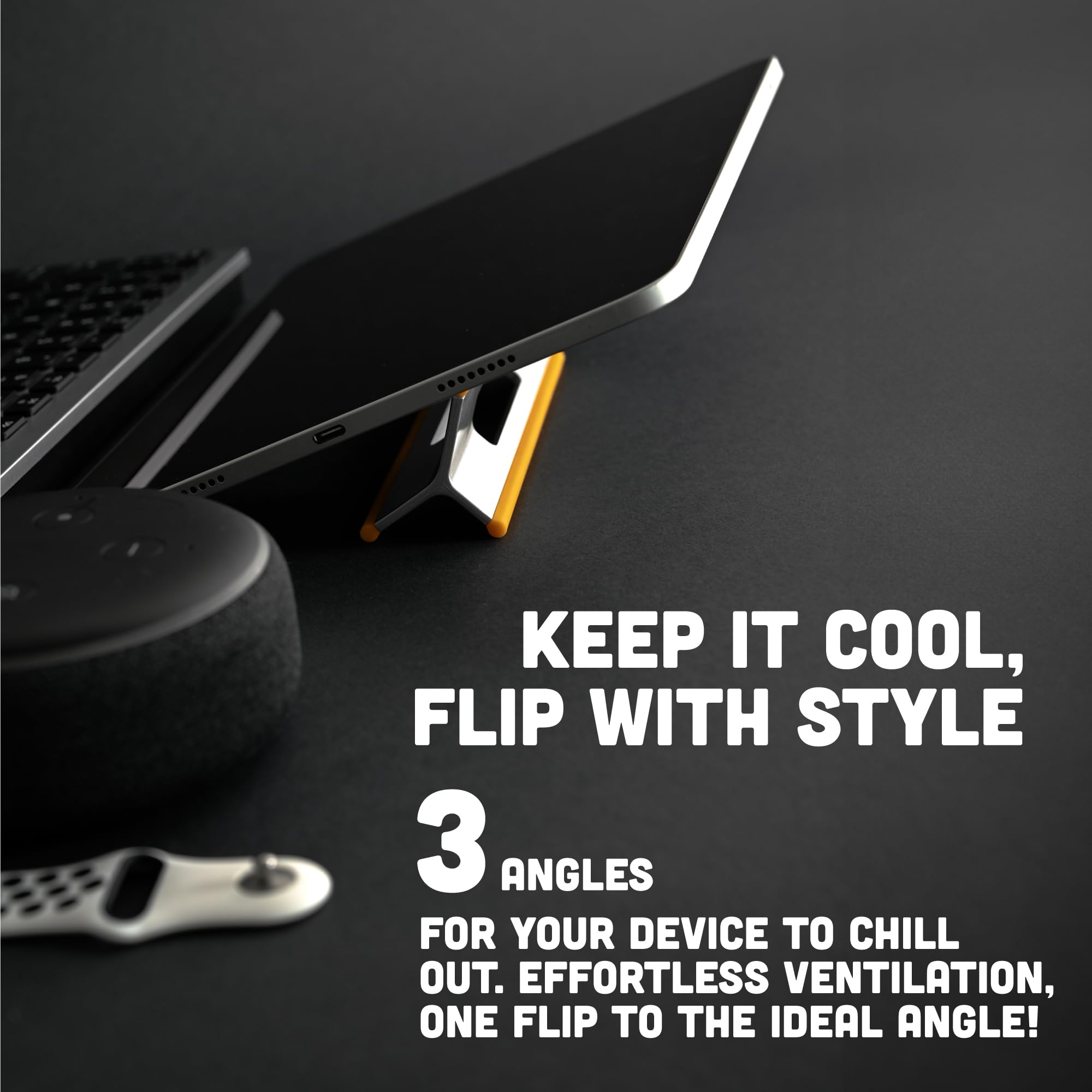Steepy Adjustable Laptop Stand for Desk - Portable 3-Height Ergonomic Computer Riser for MacBook, iPad & Notebook - Perfect for Home Office, Gaming & Workstation Setup