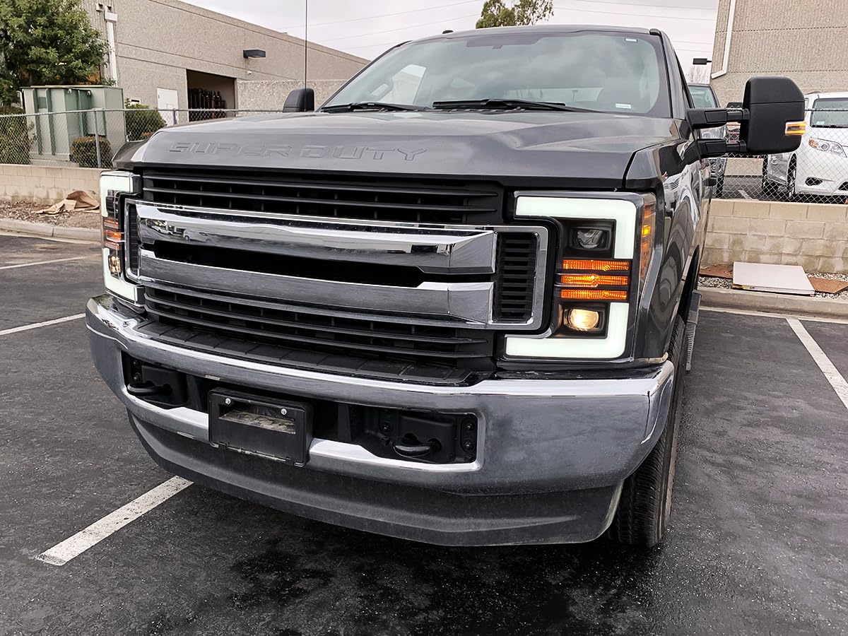 AlphaRex LED Headlights for F250-F550 Super Duty - Switchback DRL & Sequential Signals for Off-Road & Night Driving