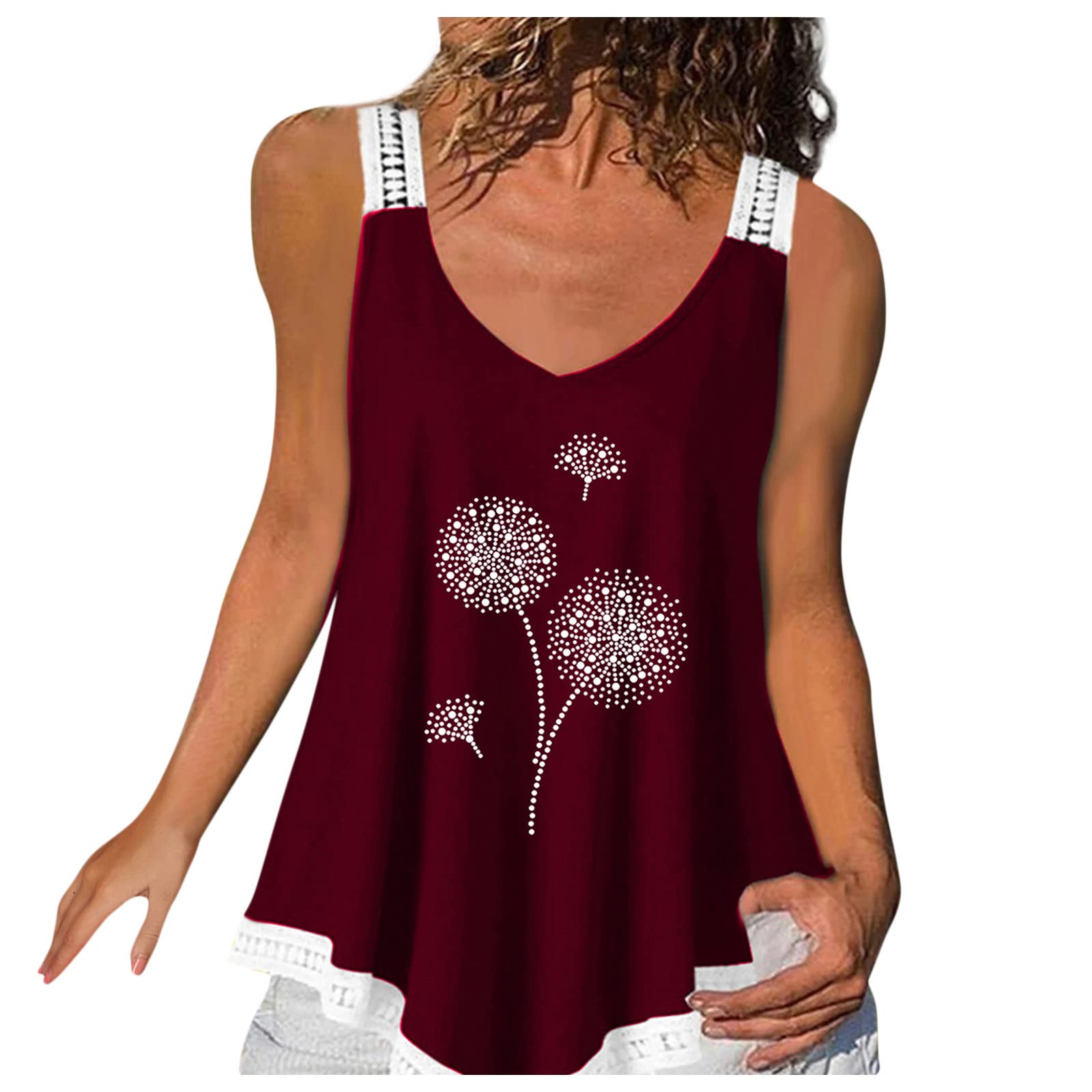 Women's V-Neck Spaghetti Strap Camisole Tops - Summer Sleeveless Cotton Vest for Casual Outfits & Layering | Slim Fit, Breathable & Comfortable for Daily Wear, Beach Outings & Date Nights