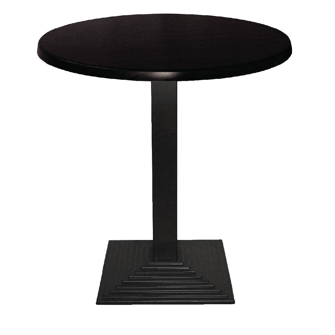 Bolero Cast Iron Step Square Table Base - Heavy Duty Metal Legs for Dining, Kitchen, or Outdoor Furniture - Perfect for Restaurants, Patios, and Home Decor