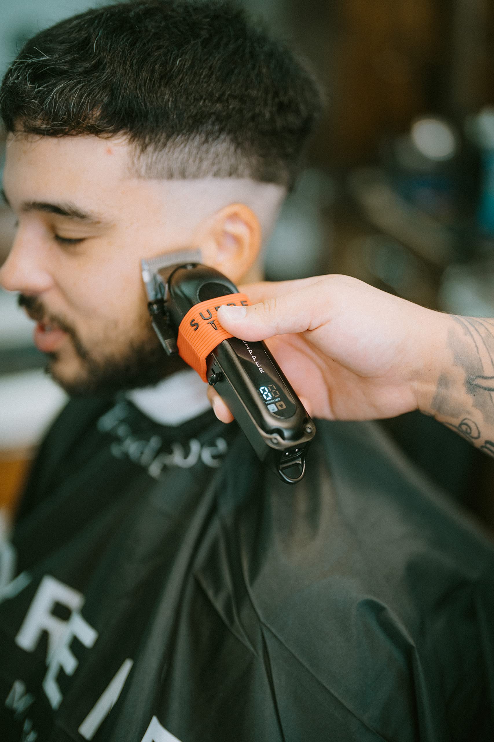 Professional Supreme Trimmer 3-in-1 Barber Kit - Pro Hair Clipper, DLC T-Blade Trimmer & Foil Shaver for Men | Precision Beard & Hair Cutting Set | Perfect for Home Grooming, Salon Use & Travel (Black)