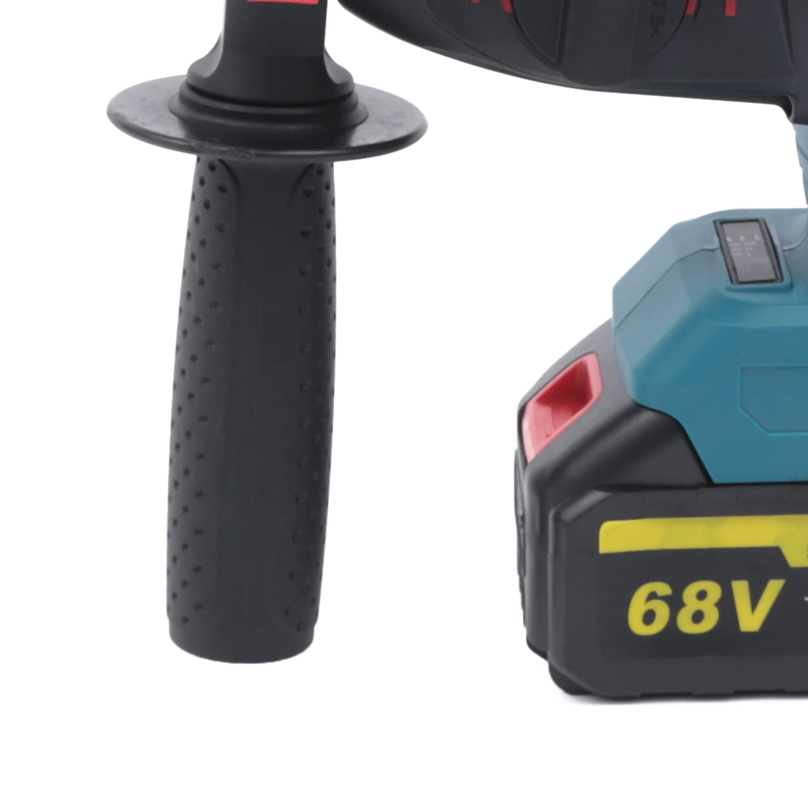 1.02 Inch SDS-Plus Heavy Duty Rotary Hammer Drill with Safety Clutch | 3-Function (Drill, Hammer, Chisel) | Low Vibration System | Includes 2 Batteries, Charger & Depth Gauge | Perfect for Concrete Drilling, Demolition & Masonry Work