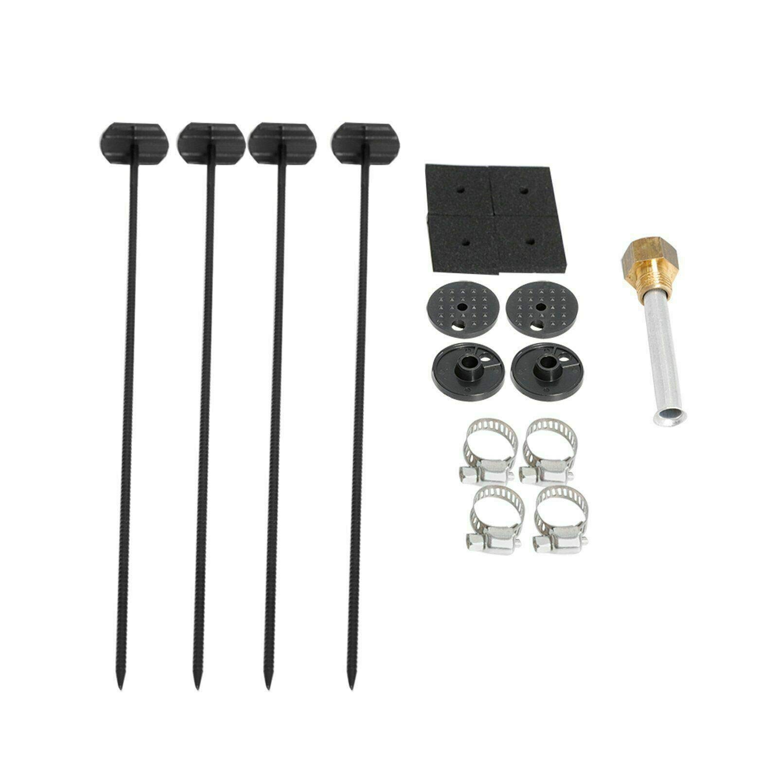 30 Row Engine Transmission Oil Cooler with Electric Fan - 6AN In-Line Hose End Fittings, 180°F Thermostat & Relay Wiring Kit - Perfect for High-Performance Vehicles, Racing, and Heavy-Duty Towing Applications