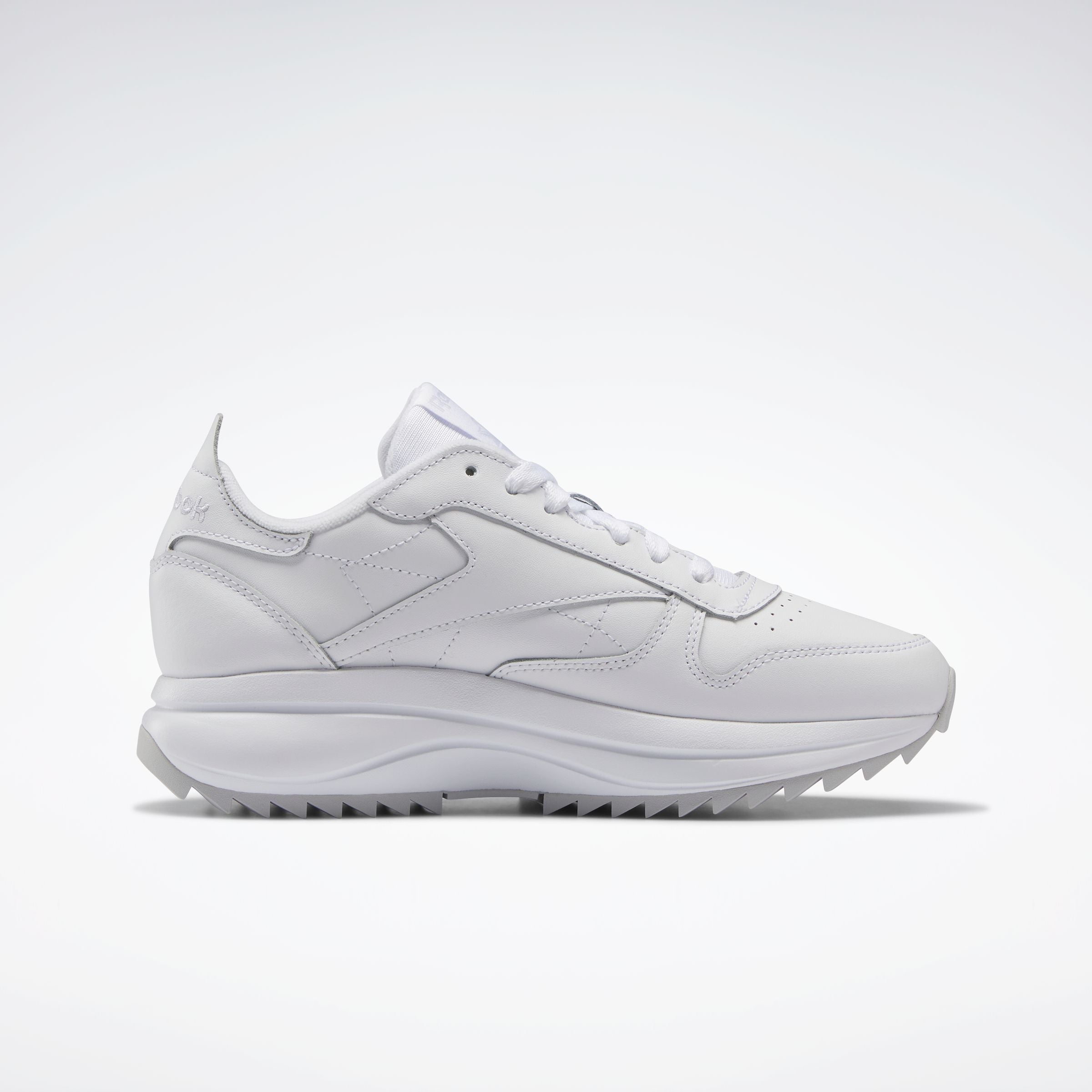 Classic Leather Women's Sneakers - White/Light Grey/Lilac | Comfortable Casual Shoes for Walking, Running & Everyday Wear