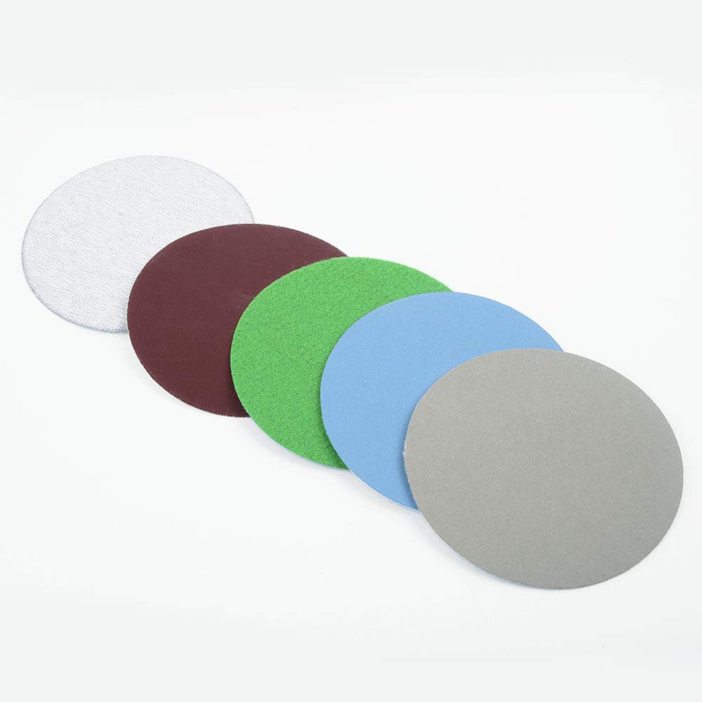 LOOMUCI 25-Piece 3 Inch (75mm) Hook and Loop Sanding Discs - 1000/2000/3000/4000/5000 Grit Sandpaper for Wood, Metal & Auto Polishing - Wet/Dry Use for Grinders, Sanders & DIY Projects