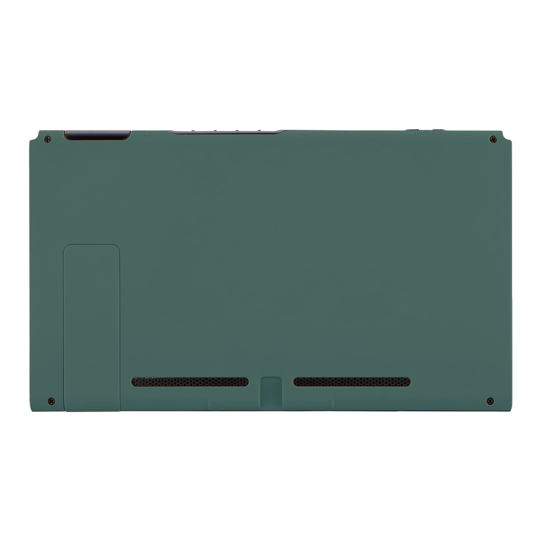 eXtremeRate Soft Touch Grip Pine Green Back Plate Replacement Shell Case for Nintendo Switch - DIY Housing Cover with Kickstand (JoyCon Not Included) | Perfect for Gaming Comfort & Console Protection