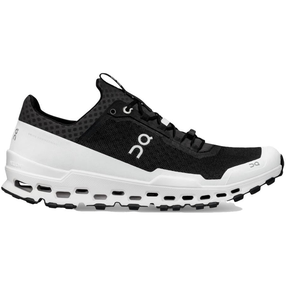 Men's On Cloudultra Running Shoes - Black/White - Size 12.5 D Medium - Lightweight Trail Running & Hiking Shoes for Men