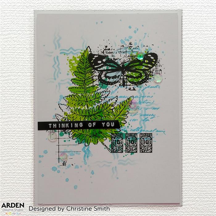 Arden Creative Studio Maker Series Fern Valley 4x6 Inch Clear Layering Stamp Set for Card Making, Scrapbooking & DIY Crafts