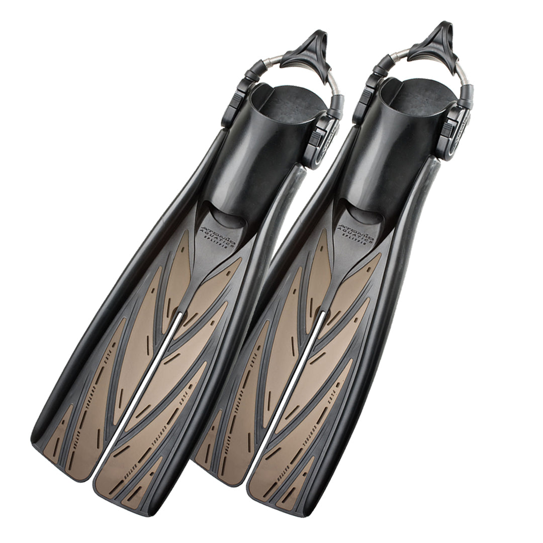 Atomic Aquatics Split Fins - Lightweight Scuba Diving Fins for Snorkeling, Swimming & Freediving - Comfortable & Durable Fin Design for Men & Women