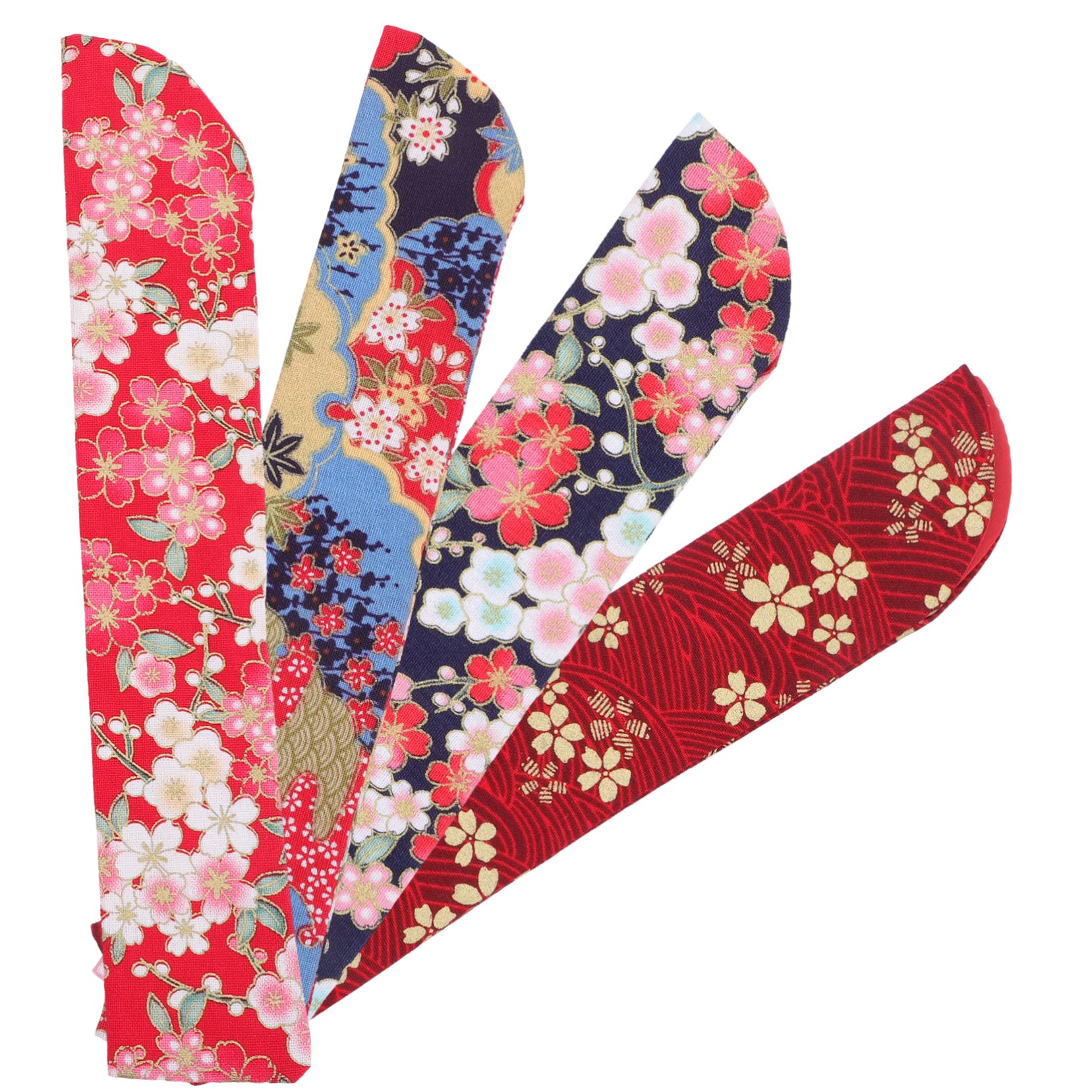 Jojofuny 8-Piece Handheld Fan Cover Set - Portable Fan Storage Bags, Chopsticks Organizer & Dance Fan Pouch - Foldable Brocade Protector for Chinese Fans & Tableware - Perfect for Dance Performances, Picnics & Cultural Events