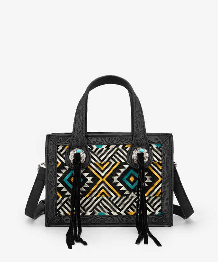 Montana West Southwestern Crossbody Purse for Women - Stylish Leather Shoulder Bag with Tribal Pattern - Perfect for Travel, Shopping & Everyday Use