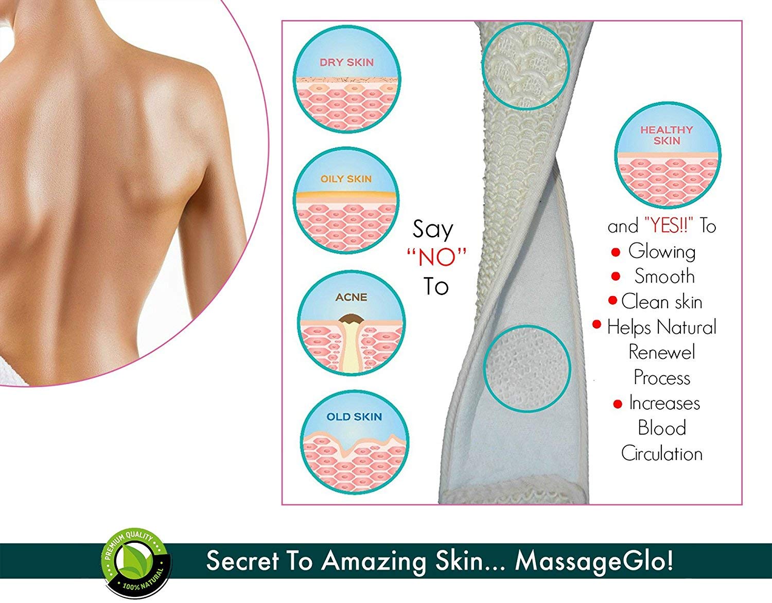 Organic Natural Loofah Sponge Set of 6 - Exfoliating Bath & Shower Scrubber, Eco-Friendly Vegetable Gourd Fiber for Skin Care, Body Wash & Spa - Perfect for Daily Exfoliation & Sensitive Skin