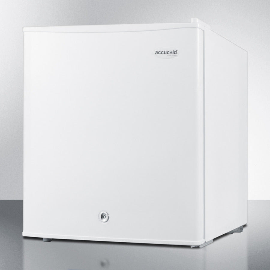Accucold 1.9 Cu Ft Compact Refrigerator with Freezer & Front Lock - Perfect for Dorm, Office, Bedroom & Small Spaces | Energy Efficient Mini Fridge