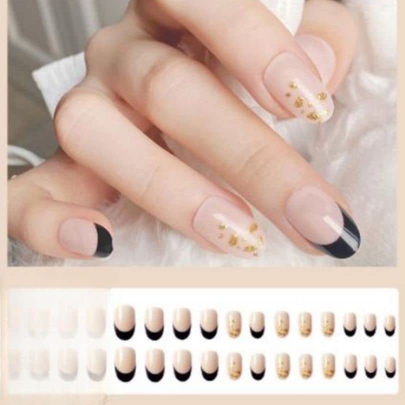 Makemynails Smart Nails - 24pcs Reusable Press On Nails Kit with Gel Finish, French Tip Design for Daily Wear | Luxury Fake Nails for Parties, Weddings & Special Occasions