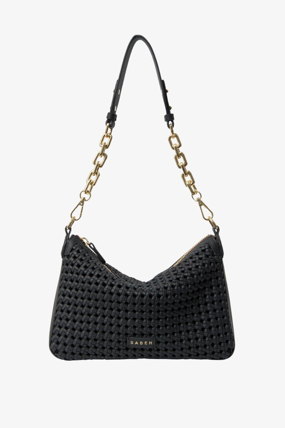 Dane Black Braid Chain Shoulder Bag for Women - Stylish Crossbody Purse with Adjustable Strap, Perfect for Daily Use, Work, and Evening Out