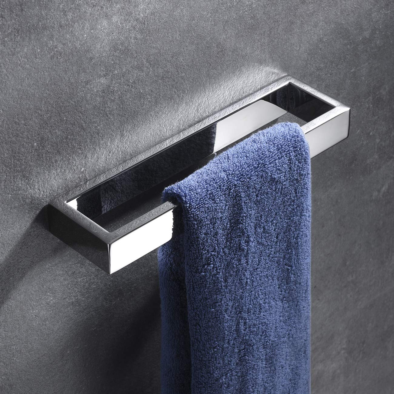 Premium Stainless Steel Bath Towel Ring - Wall Mounted Hand Towel Holder for Bathroom, D110-CH - Perfect for Spa, Hotel & Modern Home Decor