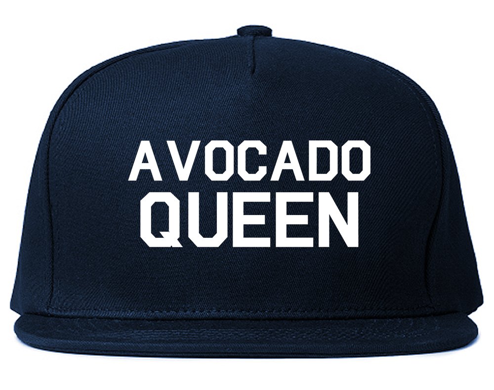 Avocado Queen Vegan Snapback Hat - Eco-Friendly Adjustable Baseball Cap for Women & Men - Perfect for Casual Wear, Street Fashion & Vegan Lifestyle