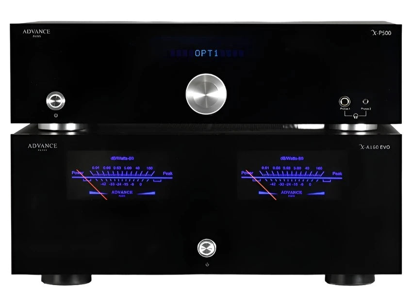 ADVANCE PARIS X P700 High-End Dual Mono Stereo Preamplifier - Audiophile Grade Tube Preamp for Home Theater & Music Listening