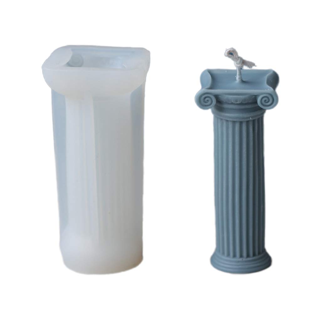 DIY Rome Pillar Candle Mold for Wedding, Christmas & Home Decor - Aromatherapy Candle Making Supplies - Perfect for Crafting, Gifts & Relaxation