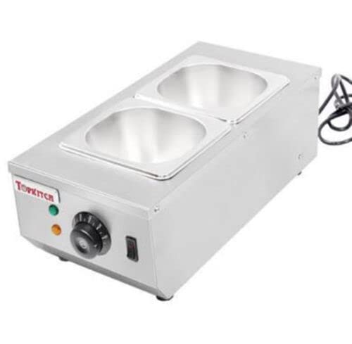 2-Tank Electric Chocolate Melter Machine with Water Heating System - 220V for Candy Making, Baking & Dessert Decoration - Perfect for Home, Bakery & Commercial Use